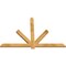 Ekena Millwork Kennewick Rough Sawn Timber Gable Bracket, Western Red Cedar, 72"W x 48"H x 2"D x 4"F, 16/12 Pitch GBW072X48X0204KEN00RWR - alternate 5